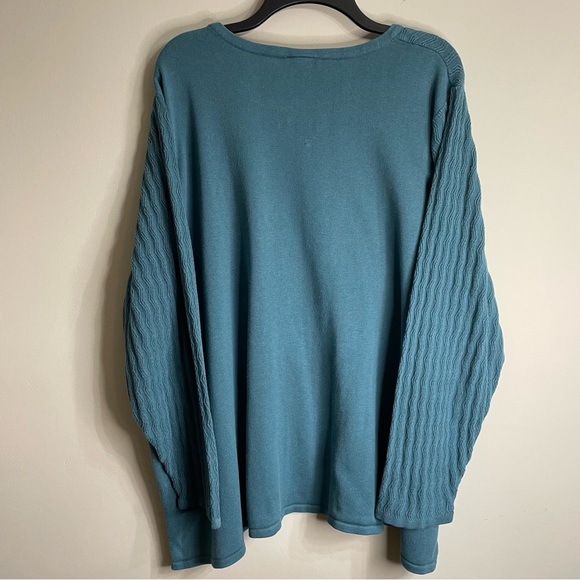 Catherine’s Teal Sweater Top - Picture 3 of 4